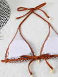 2026 Halter String Triangle Bikini Women Sexy Swimwear Female Mesh Swimsuit Solid Bathers Bathing Swimming Swim Suit Beachwear