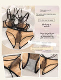 Ultra-thin Sexy Lace Hazy Attractive Comfortable Soft Steel Ring on The Support To Prevent Sagging Cross Beautiful Back Change