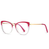 Anti Blue Light Blocking Women's Square Glasses Frame Fashion TR90 Radiation Protection Eyeglasses Transparent Eyewear 2076