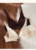 Comfort 2026 Rabbit Ear Bra Deep V, Wireless Invisible Summer Bralette, Breathable Thin Bra for Small Chest, Natural Sexy MOYISU