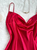 Women's Two Piece Pajama Set Solid Sexy Halter Shorts Sleepwear Casual and Comfortable Home Wear for Home Relaxation