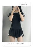 Ladies' Plus Size Swimsuit, Hot Spring Soaking Swimsuit, New Split Slimming and Abdominal Protection Sports Flat Angle Swimsuit