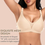 Women's Seamless Bra 3/4 Cup Thin Molded Cup Bra Thin Flattering Plus-size Soft Support Push-up and Comfortable Breathable Bra