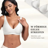 Women's Deep V Seamless Wire-Free Bra Plus Size Solid Color 3/4 Cup Thin Bra Comfortable Push-up Bra Underwear