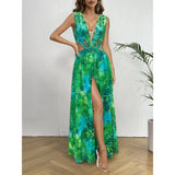 2026 New Elegant Women Swimsuit With Skirt High Waist Swimwear Cover-up Female Skirts Fashion Printed Dress Beachwear
