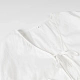 Foridol Heart Embroidery White Cotton Women Blouse Bowknot Spring Summer Lantern Sleeve Casual Shirt V Neck Loose Chic Blusa