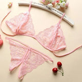 V-Neck Lace Floral Fashion Design Lingerie Set, Couple Date, Halloween, Christmas, Valentine's Day, Girlfriend Gift