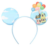 Disney Festival Party Cosplay Mouse Ears Headband 3.3" Ears Glitter Hairband Without Bow For Boys DIY Cartoon Hair Accessories