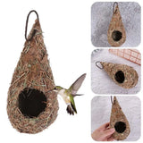 Handwoven Bird House Natural Grass Hanging Bird Nest