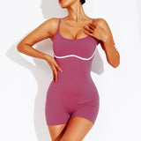 One Pieces Trendy Summer Women Bodysuit Sportswear Woman Gym Jumpsuits Yoga Clothes Fitness Rompers Women Sports Leggings Shorts