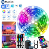 RGB LED Strip Lights 5050 SMD Bluetooth APP Control 24 Keys IR Remote Music Sync TV Backlight Decor Flexible 5V Led Tape Lamp