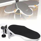 1pc Adjustable Ergonomic Arm Rest - Foldable Desk Extension with Rotating Wrist Pad for Home & Office Comfort Wrist Rest Support