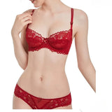 French Sexy Lace Bra for Small Boobs, Wirefree Bralette Ultra Thin, Light Support Traceless Bra Women White Lingerie Set MOYISU