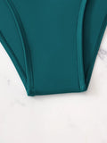3 Pieces Bikini Tropical Print Swimsuit Halter Drawstring Side Swimwear Women 2026 Bathing Suit Female Swimming Summer Beachwear