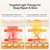 Red Light Therapy Mask Neck Decollete 850nm NIR Anti Aging Three Light Modes