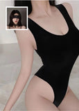 Sexy Cow Print Lingerie Set - Cute & Playful One-Piece Bodysuit, Tight Fitted Pajamas for Bedroom Role Play
