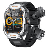Smart Watch 2 In 1 TWS Headset Blue Tooth Call Heart Rate Sports Headphone Watches  Men Women Music Outdoor NFC Smartwatch