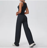 2PCS Yoga Set Women Tracksuit Nude Feeling Workout Sets Gym Clothes Push Up Fitness Running Sportswear Sport Straight tank suit