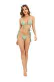 Print Triangle Bikini Set Women Split Swimwear Sexy Bandage Design Micro Bikini Beachwear Summer New Lady Swimming Bathing Suit