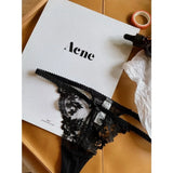 Women's French Lace Lingerie Set Sexy Ultra Thin See Through Bra & Thong Shaping Camisole Embroidery Underwear Set Hot Tushy P P