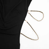 FDYOUI Women 2026 Summer Sleeveless Hollow Out Slim Mini Dress Sexy Package Hip Short Party Night Club Dresses Black Streetwear