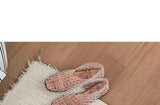 Women's New Flat Sandals with Hollow Transparent Color Mesh Jelly Shoes Woman Daily Walking Flats Plus Size 41 Soft PVC Footwear