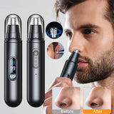 Electric Nose Hair Trimmer Rechargeable Nose Hair Clipper for Men Mini Portable Automatic Shaving Nose Eyebrow Ear Hair Remover