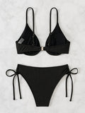 ZTVitality Solid Underwire Sexy Bikini 2025 New Arrival Biquini Padded Push Up Bandage Swimsuit Women Swimwear Summer Beachwear