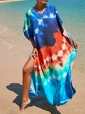 2026 New Colorful Kaftan Tunic Beach Dress Beach Wear Beachwear Beach Cover Up Cover-upsLoose Maxi Dress Female Women V4428