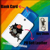 P-Pressure Sebastian Solace For ID Clips Credit Bank Bag Bus Meal Card Holder Cover Pocket Ornament Keychain