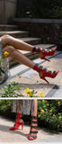 10cm Ultra High with Open Toe Multiple Buckle Strap Belt Sexy Club High Heels Summer Shoes Gladiator Cool Boots Sandals Women