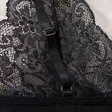 Black Lingerie Women Underwear Sleepwear Lace Nightdress And Thongs Pijamas Sets Female Nighty