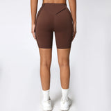 Yoga Shorts Women Fitness Shorts V-shaped Waist Running Cycling Shorts Breathable Sports Leggings Workout Gym Shorts