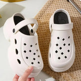 Women Platform Slippers Fashion Clogs Soft EVA Summer High Heel Shoes Thick Sole Female Street Wedges Sandals Home Beach Slides