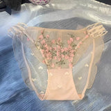 Women's low-waist underwear transparent breathable quick-drying girl's briefs