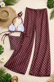 2026 Fashionable Boho Chic Bikini Set with Unique Paisley Design Perfect for Beach Wear and Pool Parties Summer Getaways