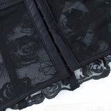 Phantasy Sexy Lace See through Crop Top Women Fashion Floral Embroidery Black Tank Top Night club Dress up 2026 Summer Outfit