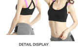 Sports Bra Women Patchwork Cross Back Straps Jogging Gym Crop Top Female Tops Fitness Yoga Shockproof Vest Sport Bras for Women