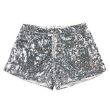 New Versatile Sequins High Waist Shorts Casual Shorts Bar Dance Performance Shorts Shine Zipper Sexy Pure Desire Nightclub XMWV