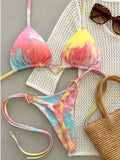Heart-shaped Halter Micro Thong Bikini Female Swimsuit Women Swimwear Two-pieces Bikini Set Brazilian Bather Bathing Suit Swim