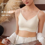 Invisible Minimizer Bra Large Bust Seamless Traceless Underwear Ultra Thin Cup Comfortable Jelly Support Wirefree Beautiful Back