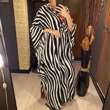 Sexy Zebra Printed V Neck Tunic Beach Cover Up Cover-ups Beach Dress Beach Wear Beachwear Beach Long Dress Female Women V4159