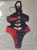 Hollow Out Swimwear Women 2025 High Neck Solid Black Cut Out Backless Monokini Bandage Bathing Suit Holiday One Piece Swimsuit
