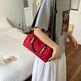 Simple Lightweight Bowling Bag Leisure Adjustable Strap Nylon Crossbody Bag Large Capacity Casual Women's Handbags Outdoor