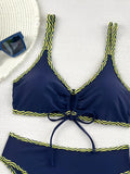 2026 Leopard Bikinis High Waist Swimsuit Women Tie Front Strappy Swimwear Female Beachwear Bathers Bathing Swimming Swim Suit