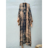 New 10 Colors Printed Long Sleeve With Belt Tunic Beach Cover Up Cover-ups Beach Dress Beach Wear Beachwear Female Women V4521