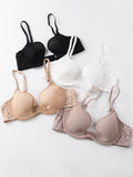 Sexy U-shaped spacer bra thin mesh Breathable underwear underwire comfortable stylish Lingerie bralette