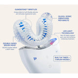 ADA Approved U Shaped Electric Toothbrush Waterproof And Rechargeable