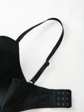 Sexy Lace Women's Bra with Patterned Engraved Cups Deep V Minimizer Bra Underwire Push-Up Stylish Ladies Intimate Underwear