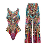 2026 Glamorous Multicolor Swimwear with Unique Pattern High-Cut Legs Perfect for Beach Wear Pool Parties Summer Getaway Vacation